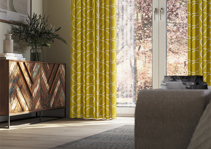 Orla Kiely Jumbo Linear Stem, Sunflower - Made to Measure Curtains - Image 5